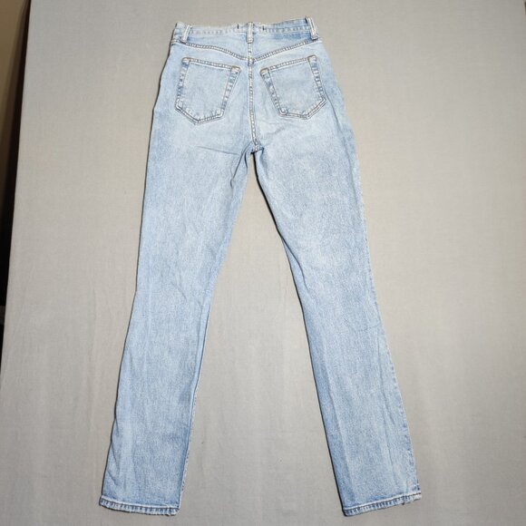 Abercrombie & Fitch jeans women's size 27 / 4 denim blue The 90s slim straight - Picture 3 of 13